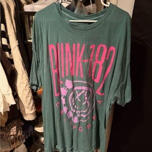 Urban Outfitters Green and Pink Graphic Tee